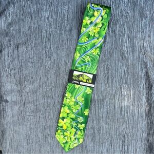 NWT J. Garcia St Pat's Shamrock 100% silk neck tie Mt. Tam Artist Proof No. 10